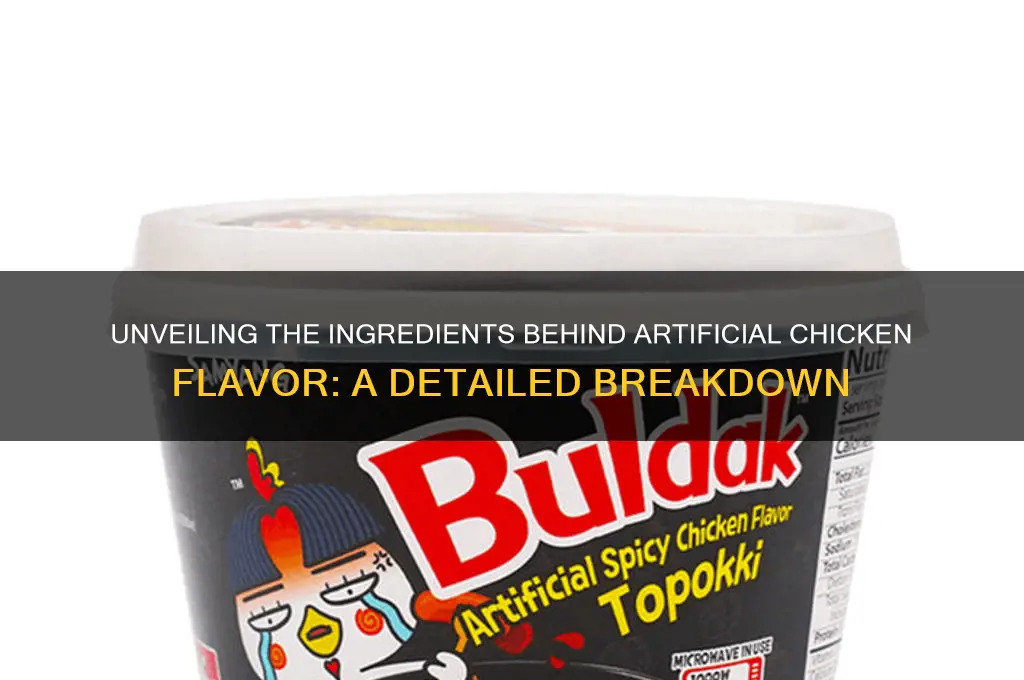 what is artificial chicken flavor made of