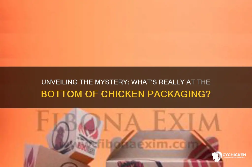 what is at the bottom of chicken packaging
