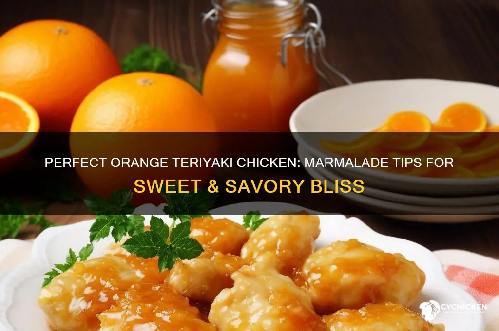 what is best for orange teriyaki chicken marmalade
