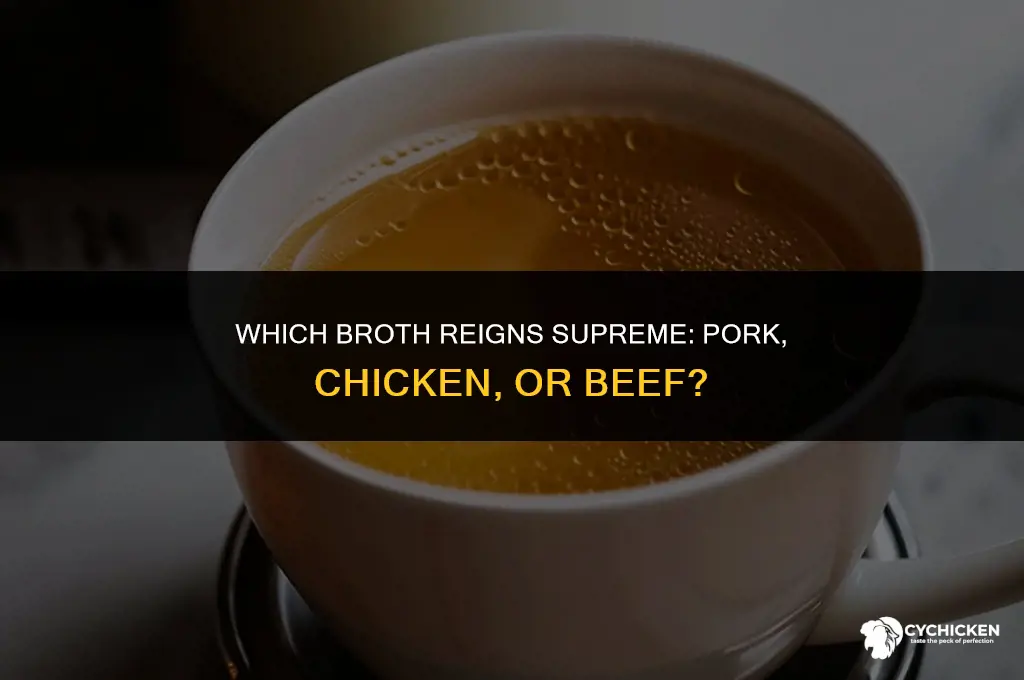 what is better for pork chicken or beef broth