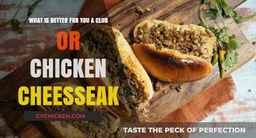 Club or Cheesy Chicken: Which Sandwich is Healthier?
