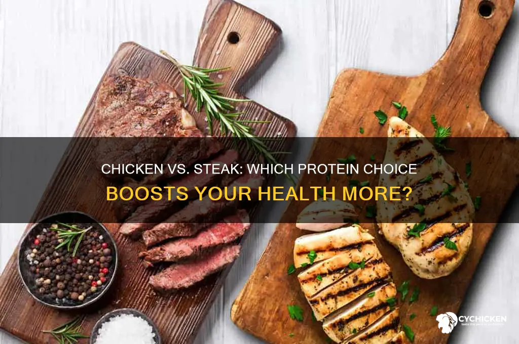 what is better for you chicken or steak