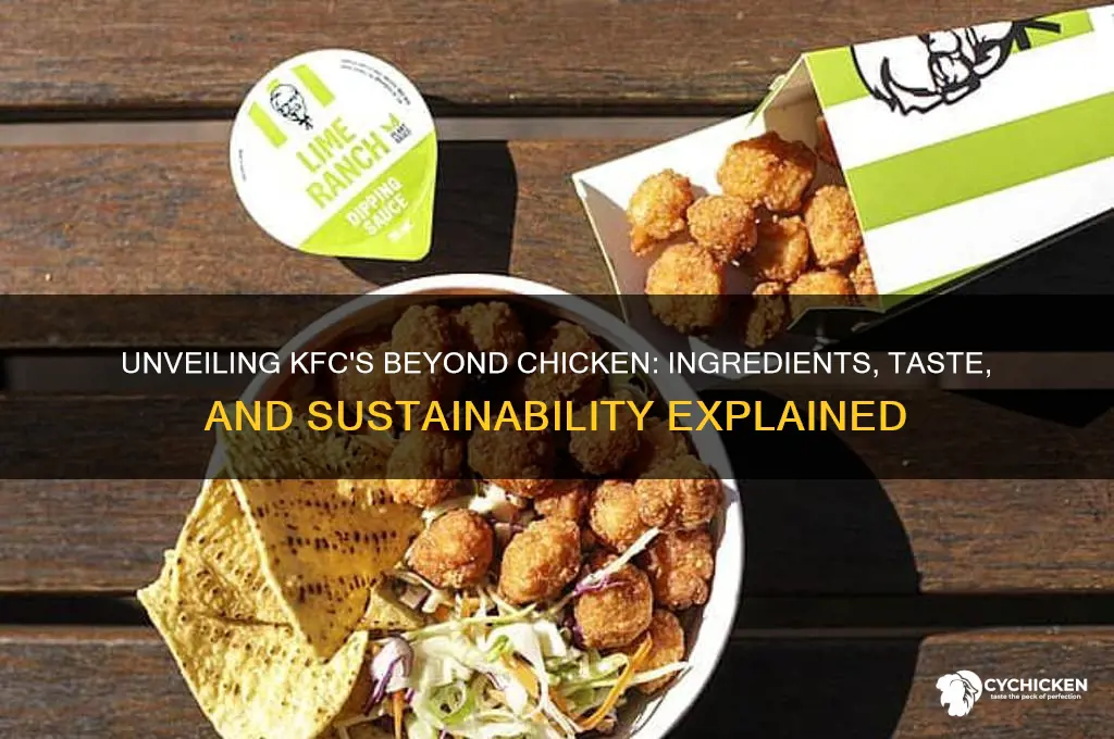 what is beyond chicken at kfc made of