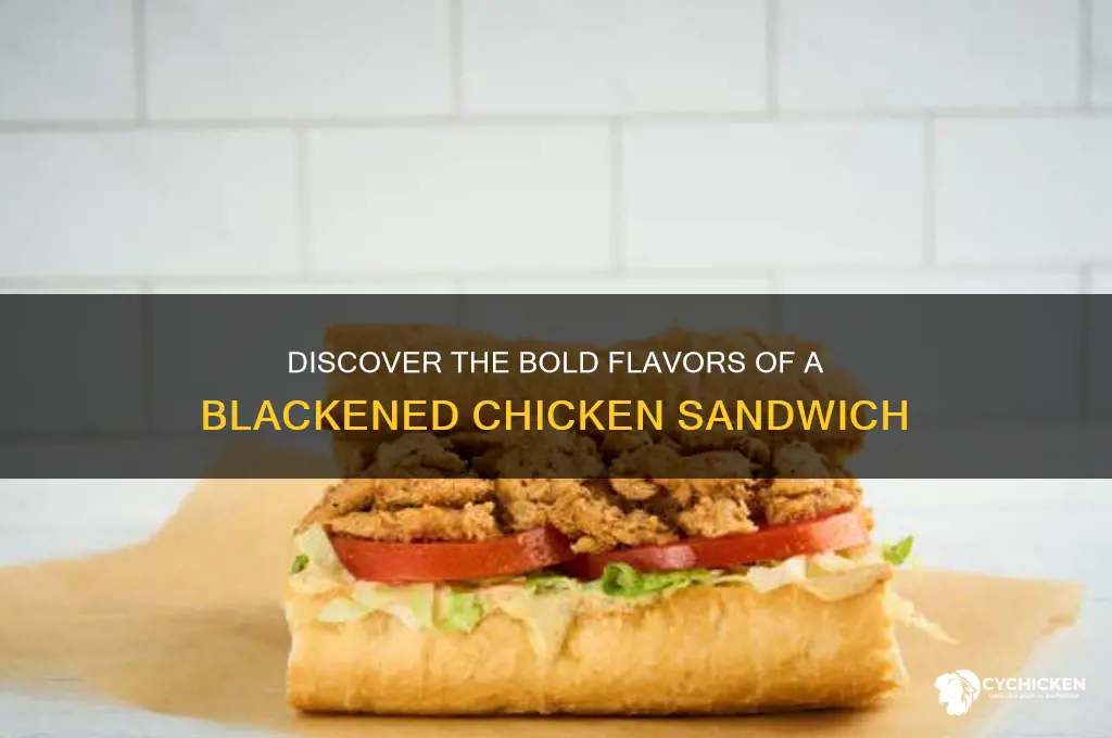 what is blackened chicken sandwich