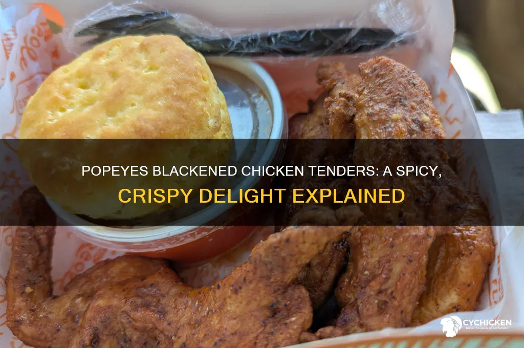 what is blackened chicken tenders at popeyes