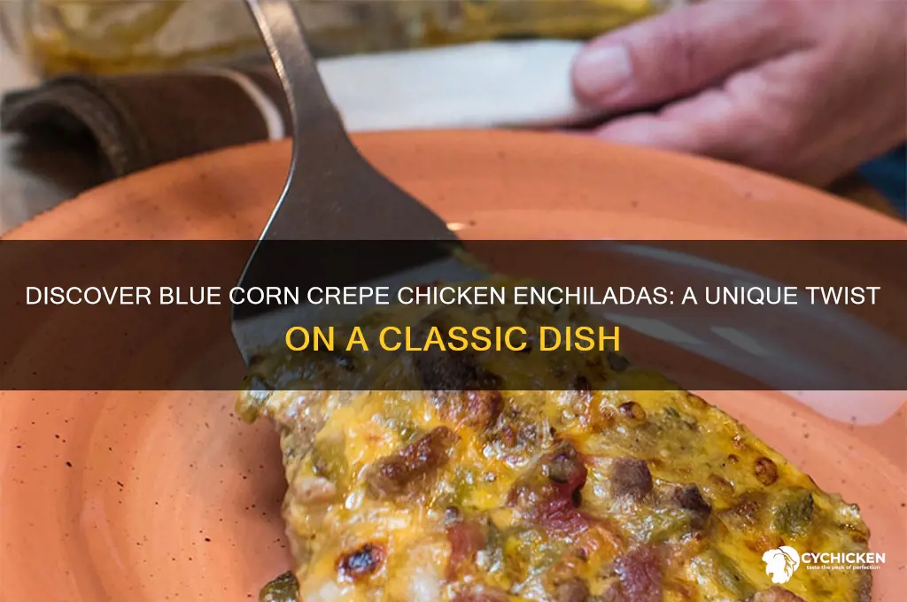 what is blue corn crepe chicken enchiladas