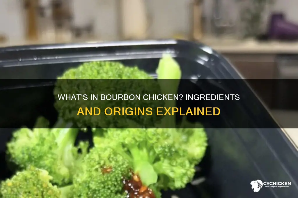 what is bourbon chicken made out of