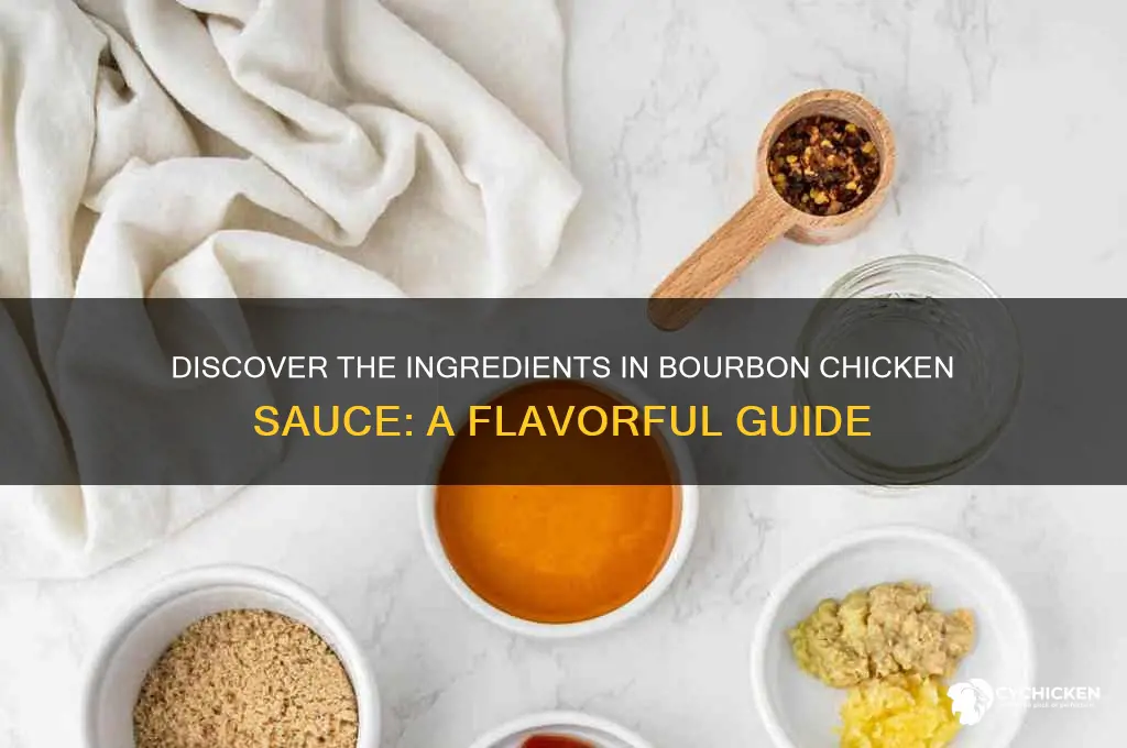 what is bourbon chicken sauce made of