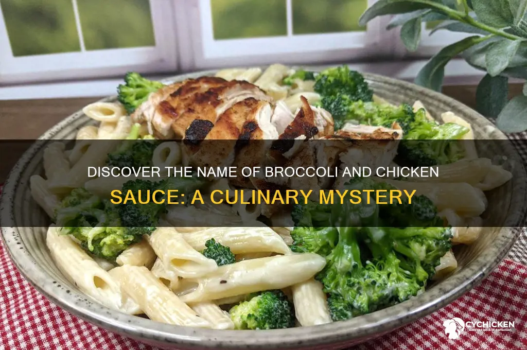 what is broccoli and chicken sauce called
