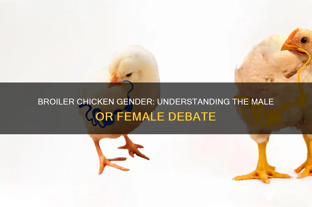 what is broiler chicken male or female