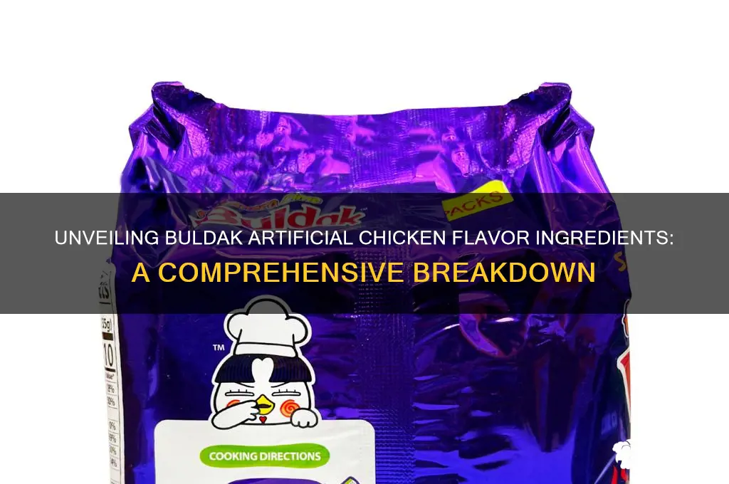 what is buldak artificial chicken flavor made of