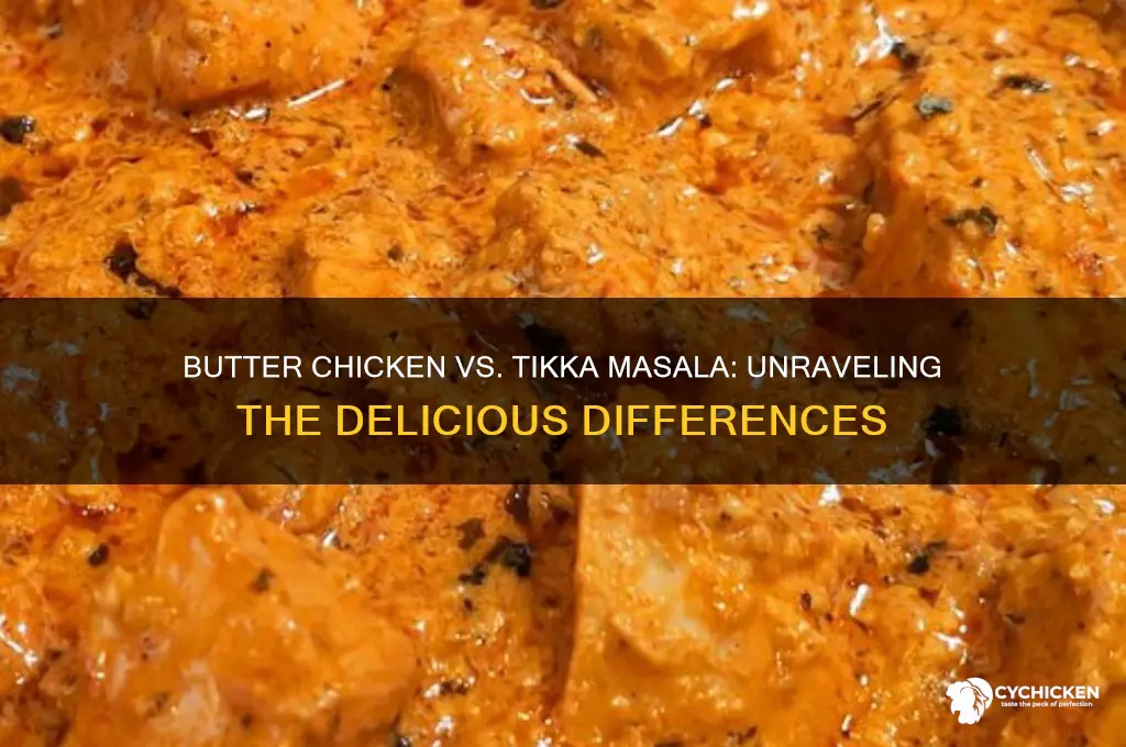 what is butter chicken vs tikka masala