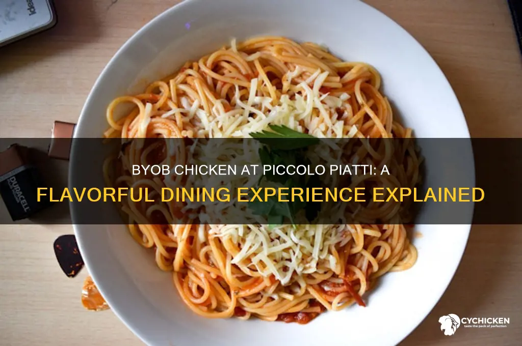 what is byob chicken at piccolo piatti