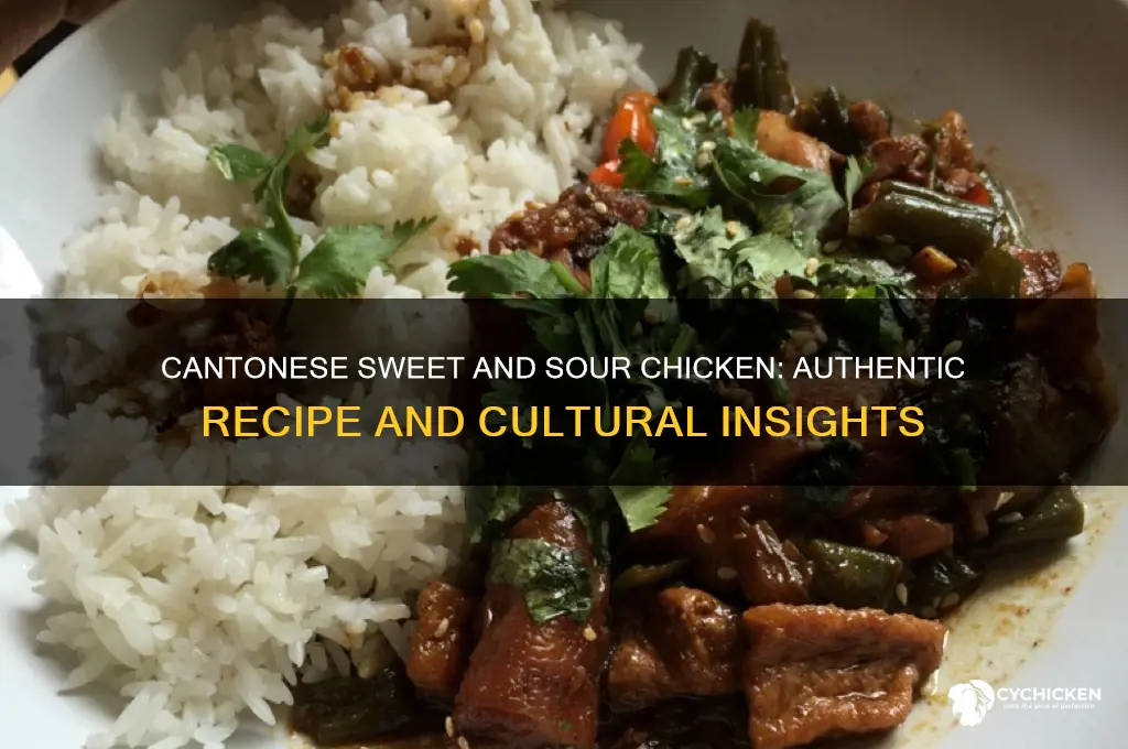 what is cantonese style sweet and sour chicken