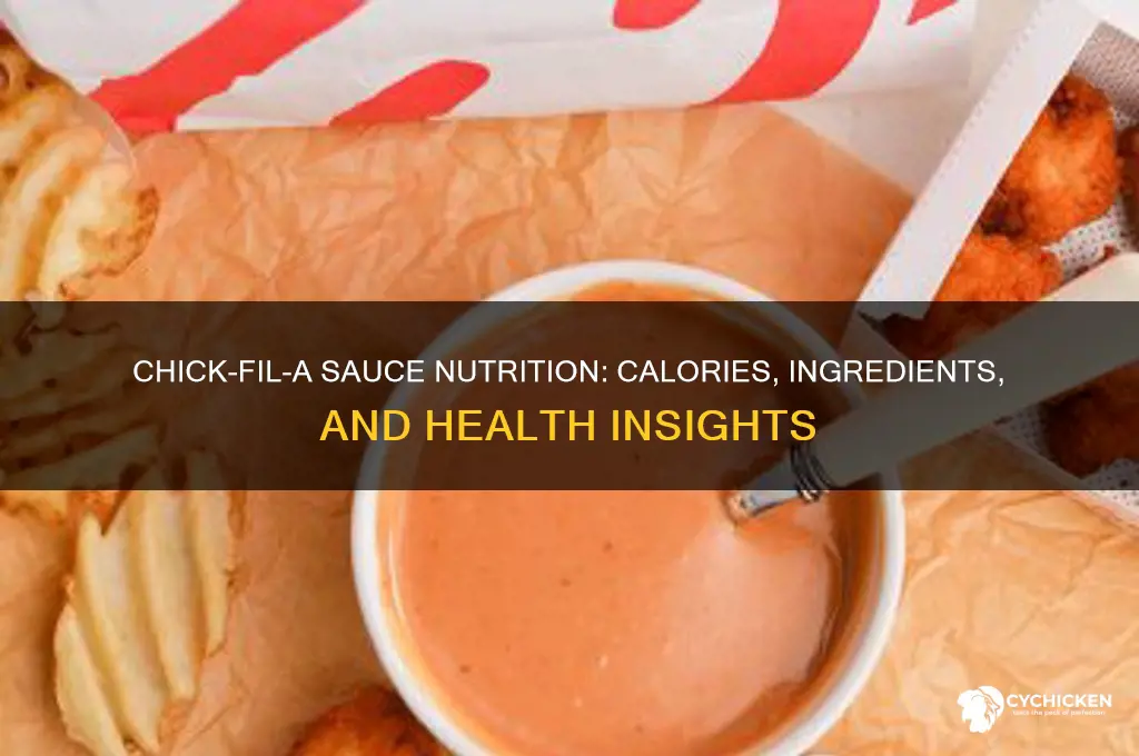 what is chick fil a sauce nutrition