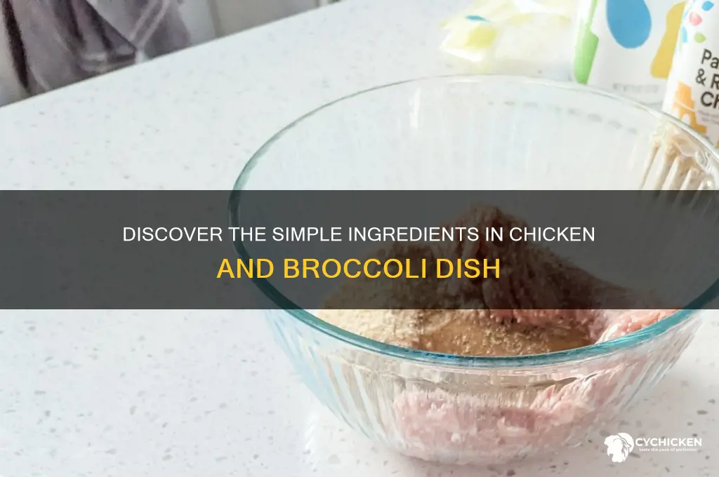 what is chicken and broccoli made of