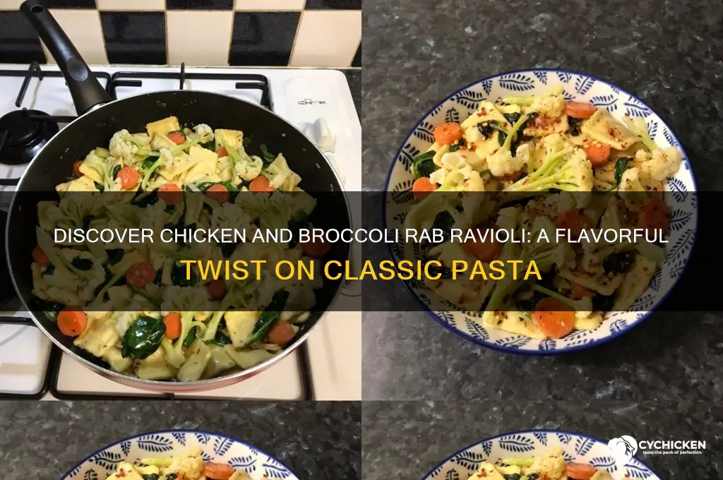 what is chicken and broccoli rab ravioli