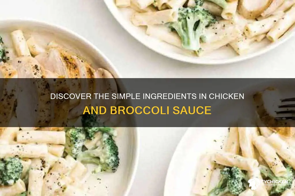 what is chicken and broccoli sauce made of