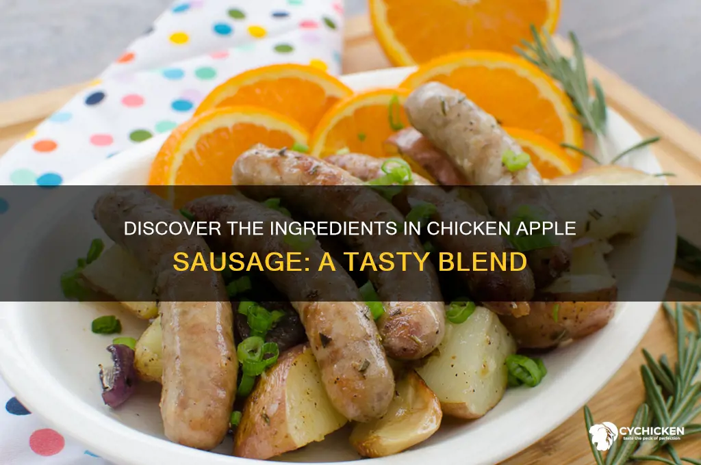 what is chicken apple sausage made of