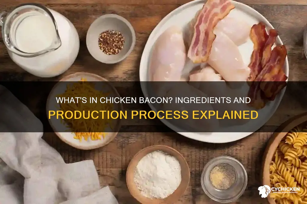 what is chicken bacon made out of