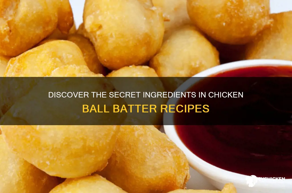 what is chicken ball batter made from