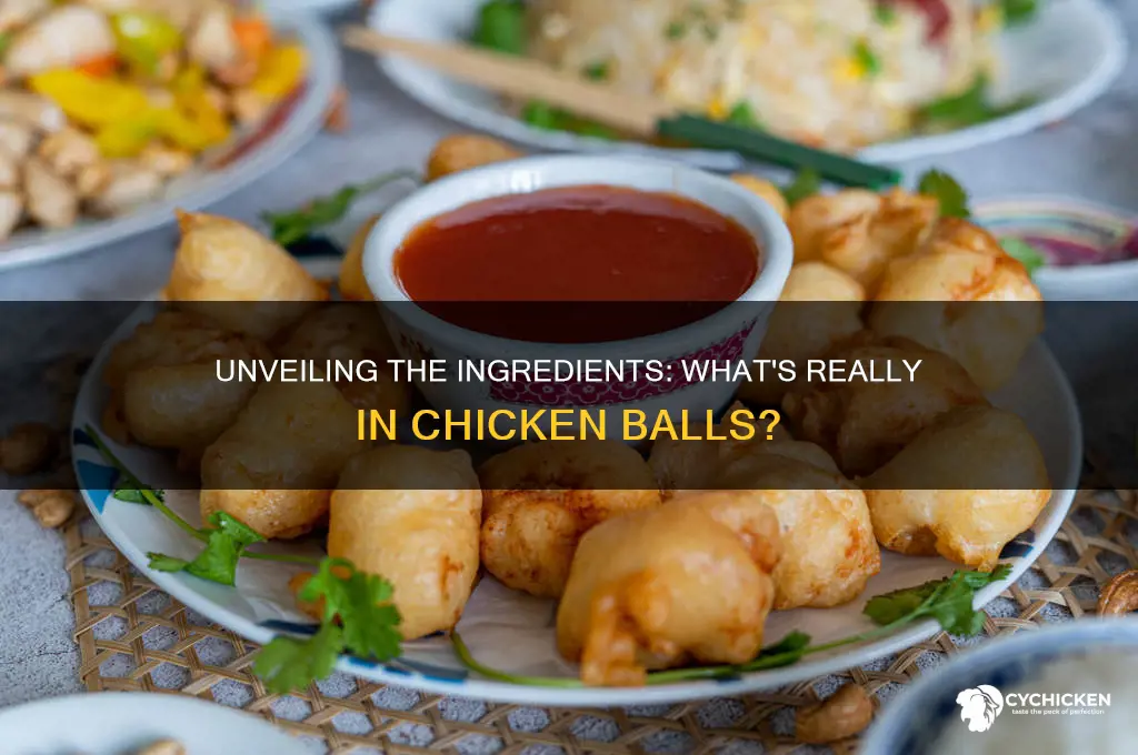what is chicken balls made out of