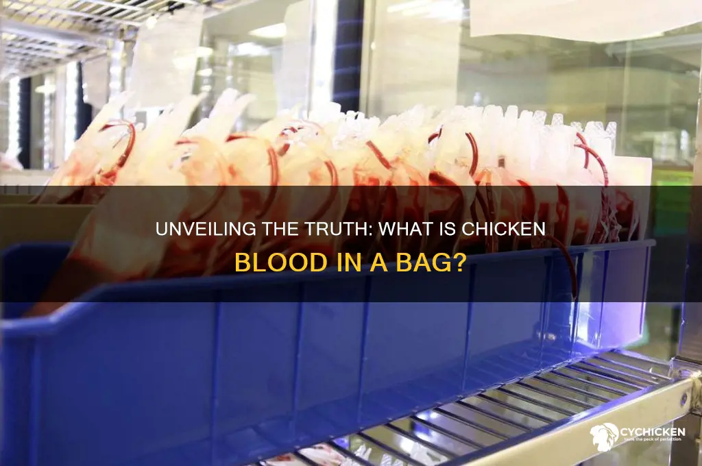 what is chicken blood in bag really