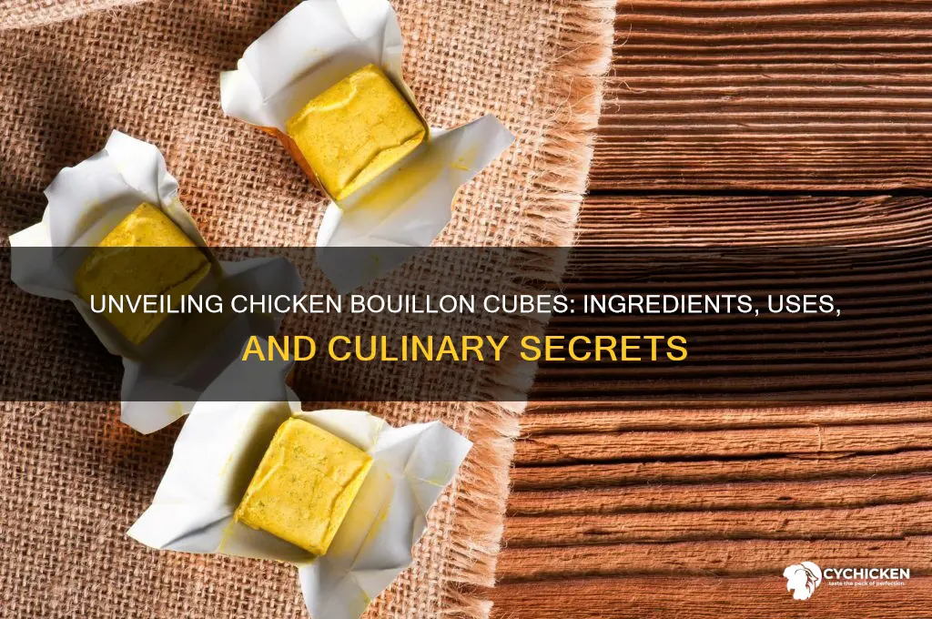what is chicken bouillon cubes made of