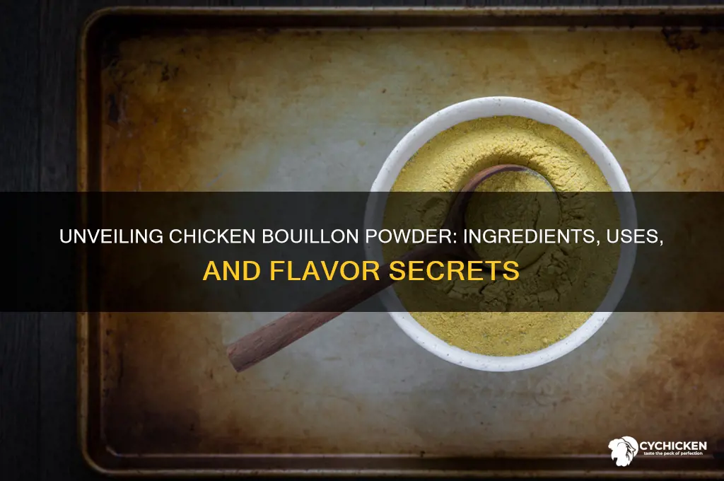 what is chicken bouillon powder made of