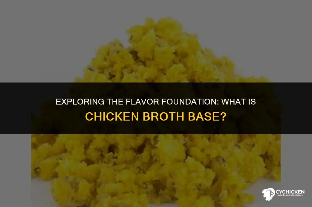 what is chicken broth base