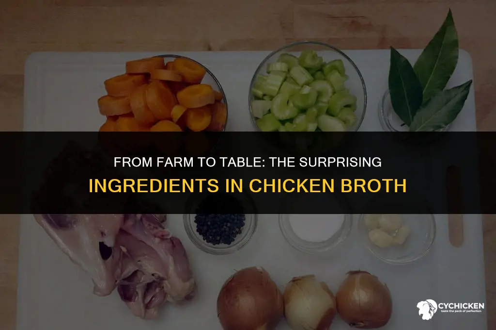 what is chicken broth made from