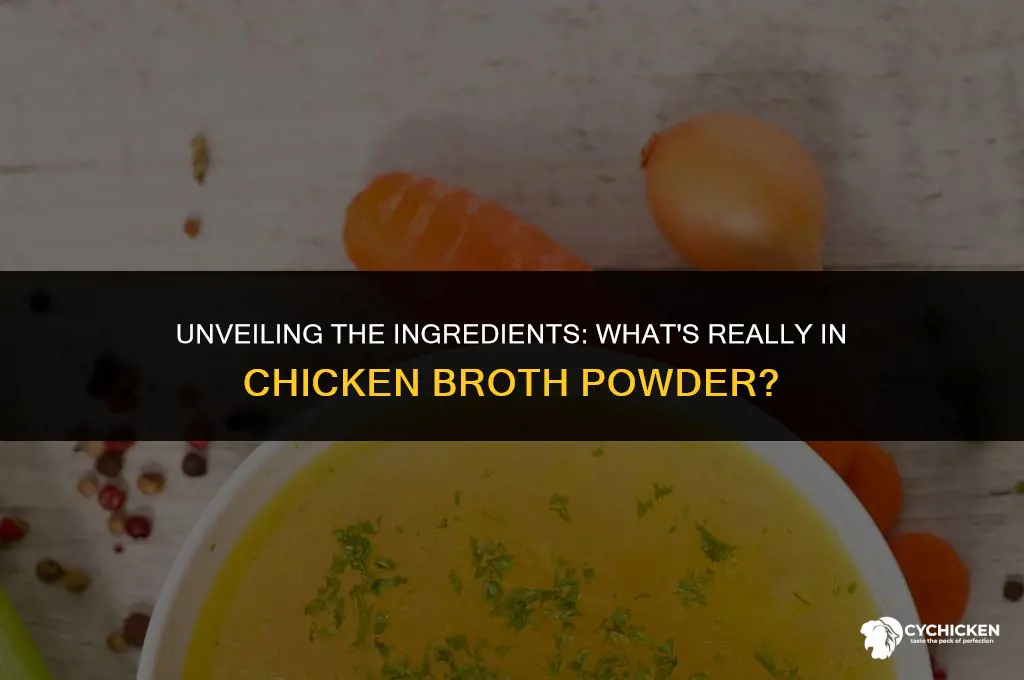 what is chicken broth powder made of