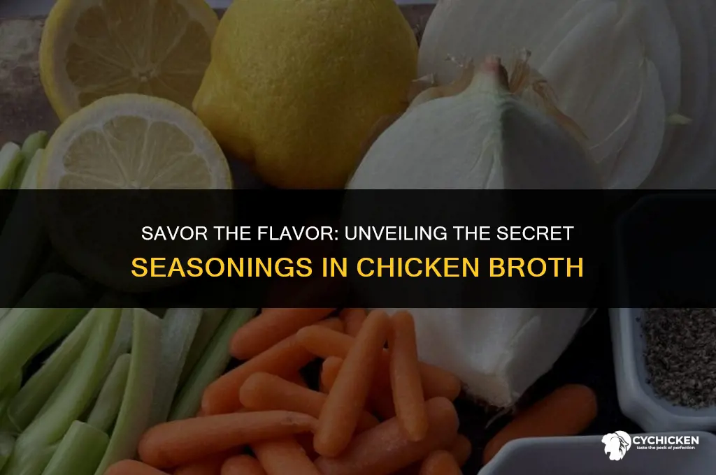 what is chicken broth seasoned with