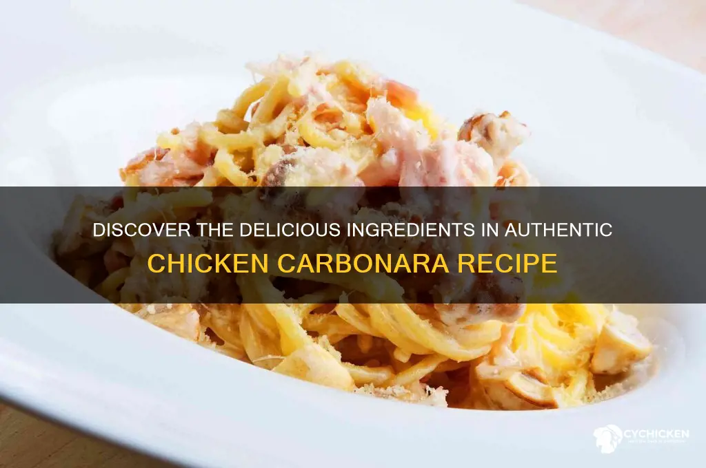 what is chicken carbonara made out of