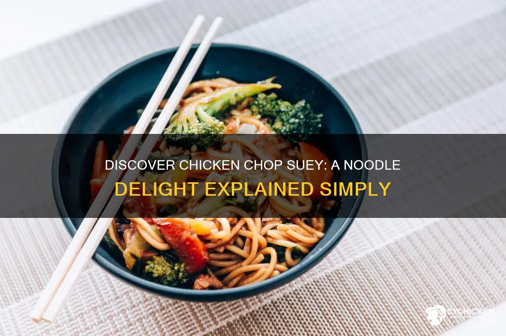 what is chicken chop suey with noodles
