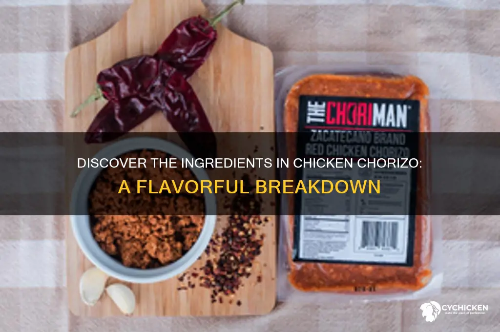what is chicken chorizo made out of