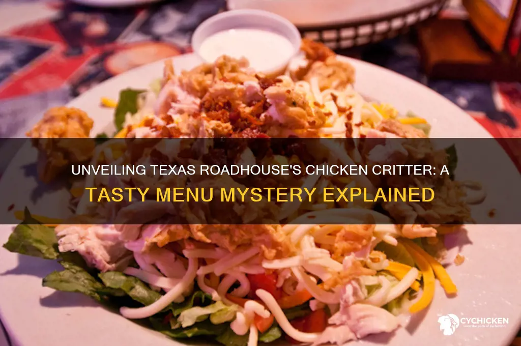 what is chicken critter at texas roadhouse