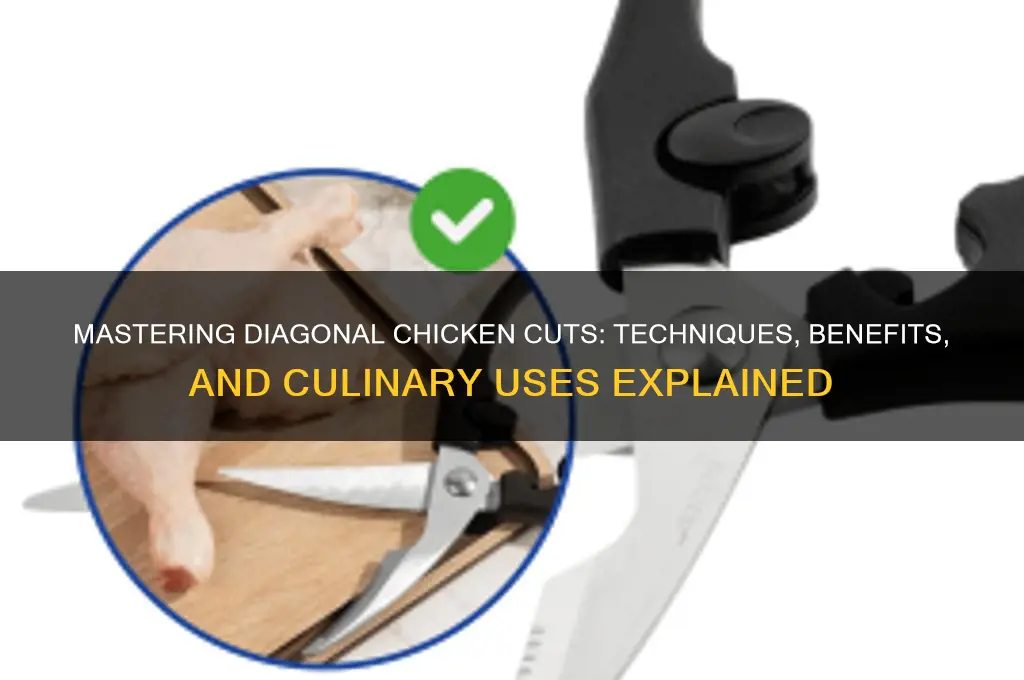 what is chicken cut on the diagnal