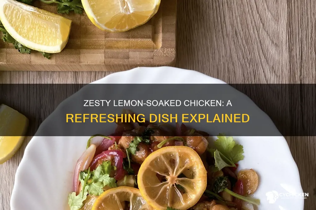 what is chicken drenched in lemon called