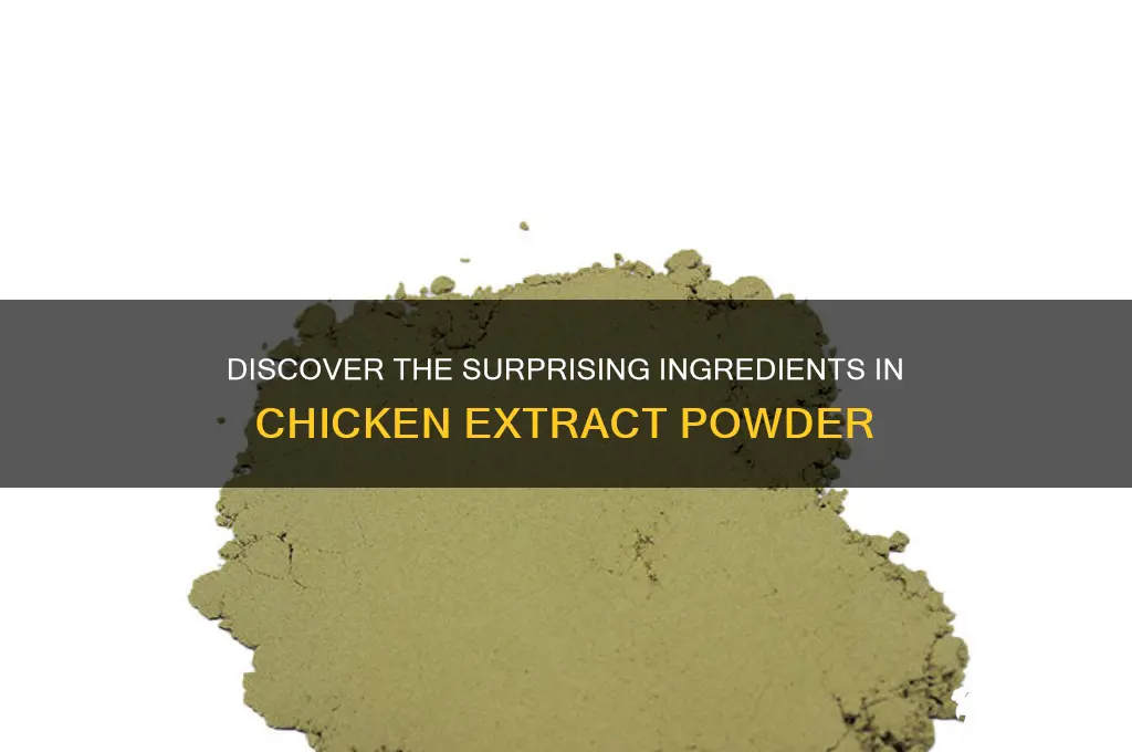 what is chicken extract powder made from