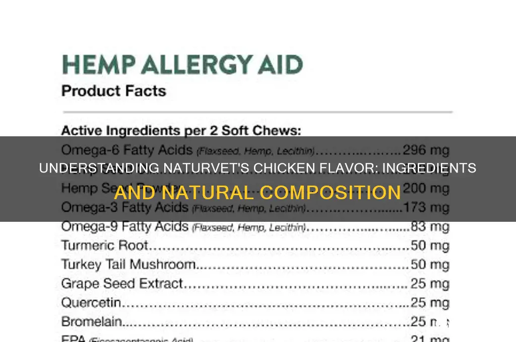 what is chicken flavor made of naturvet