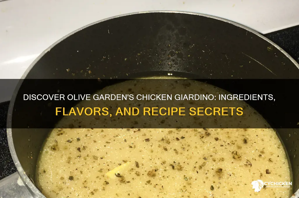 what is chicken giardino at olive garden