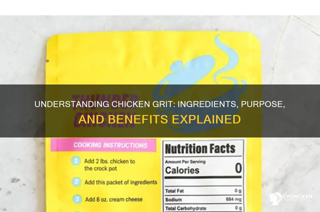 what is chicken grit made out of