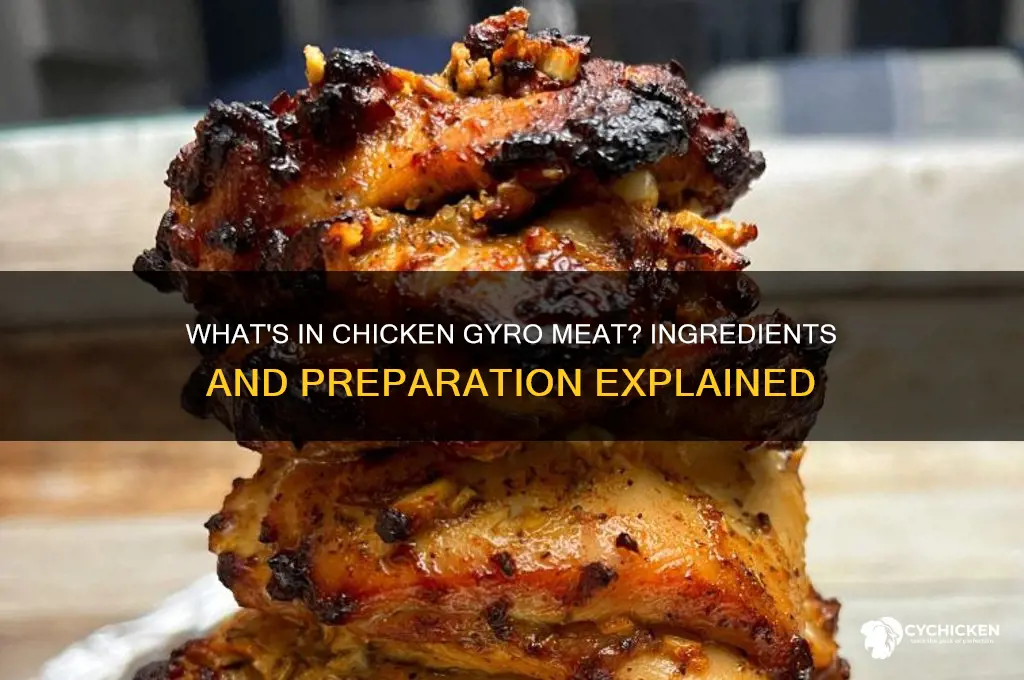 what is chicken gyro meat made of