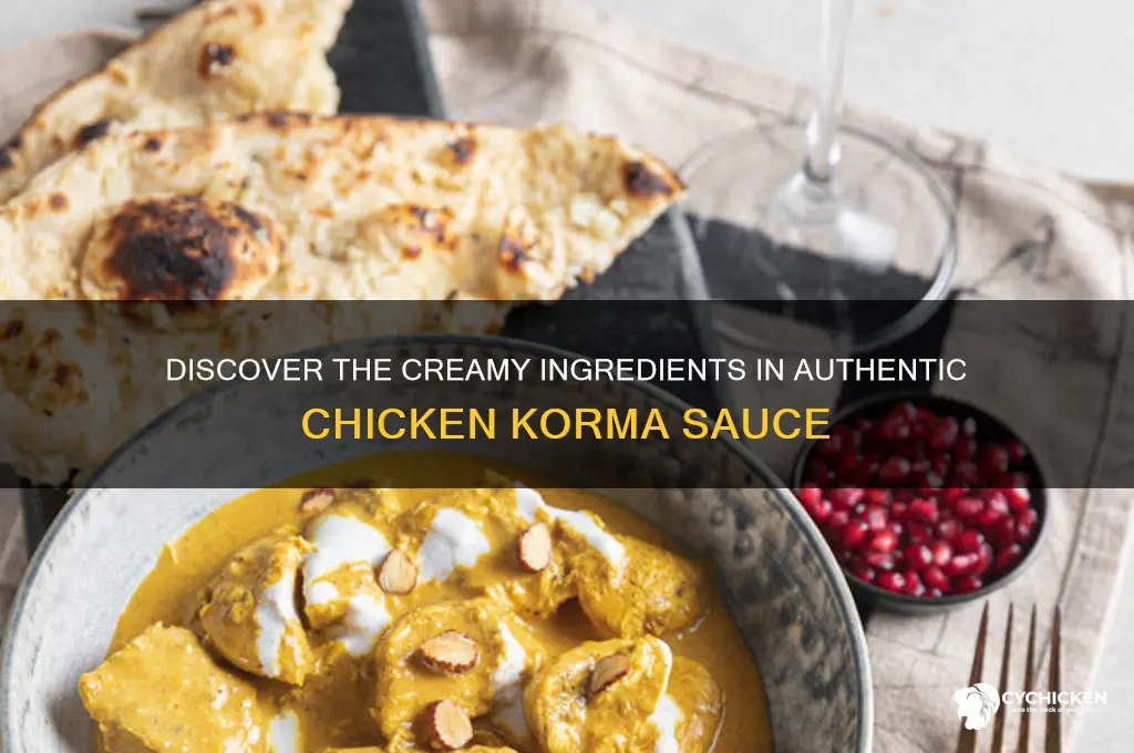 what is chicken korma sauce made from