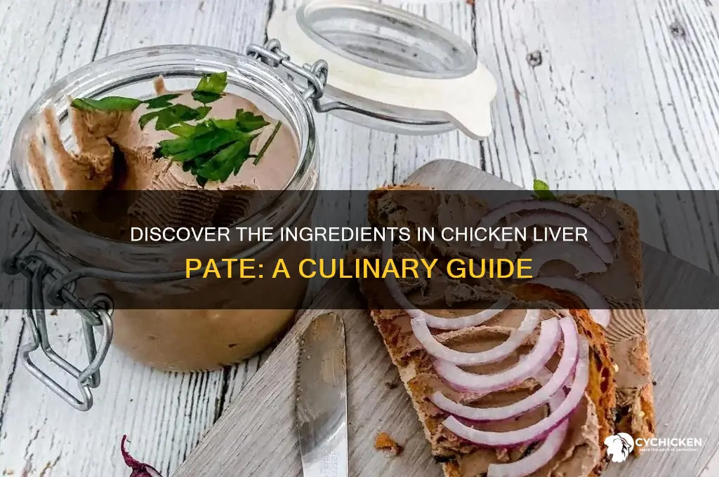 what is chicken liver pate made from