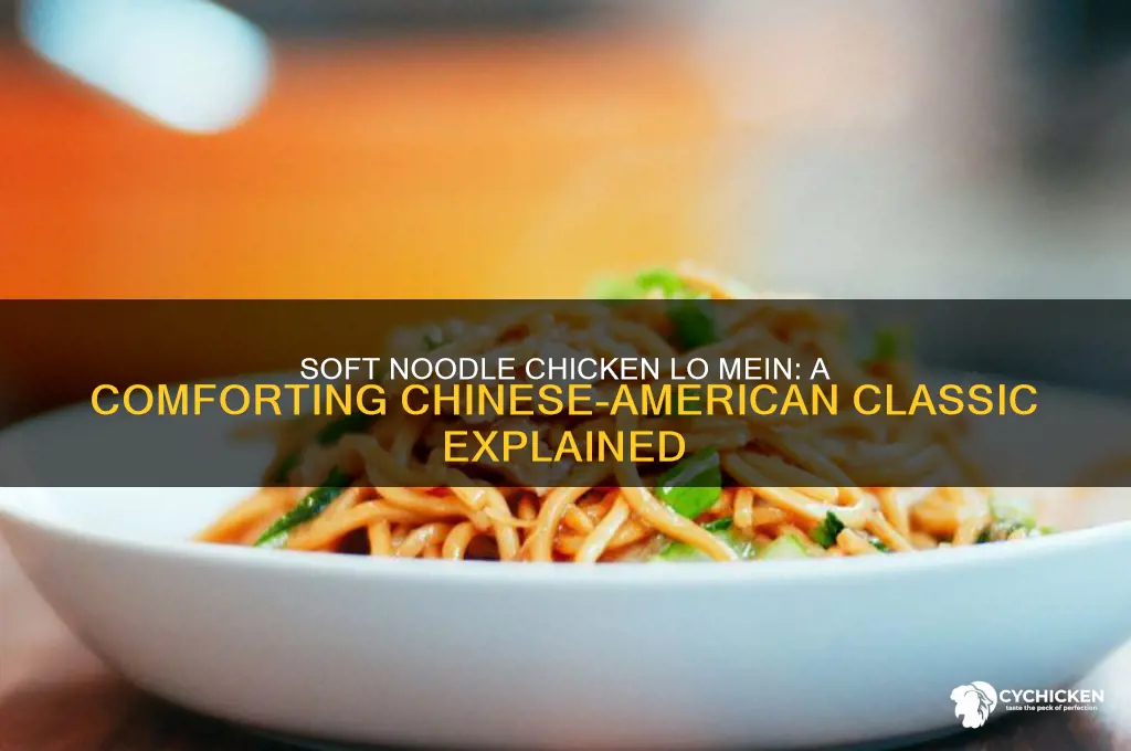 what is chicken lo mein with soft noodles