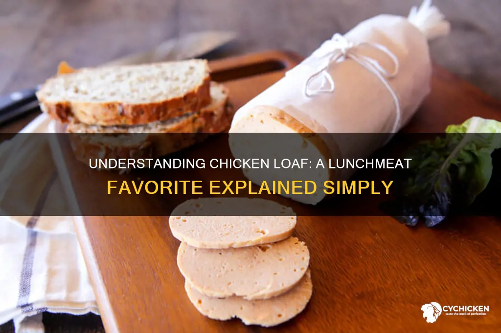 what is chicken loaf as relates to lunchmeat