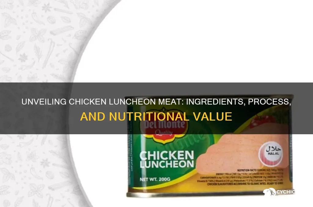 what is chicken luncheon meat made of
