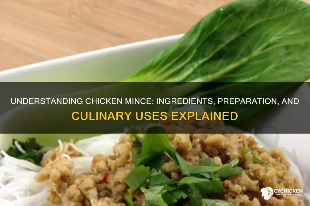 what is chicken mince made out of